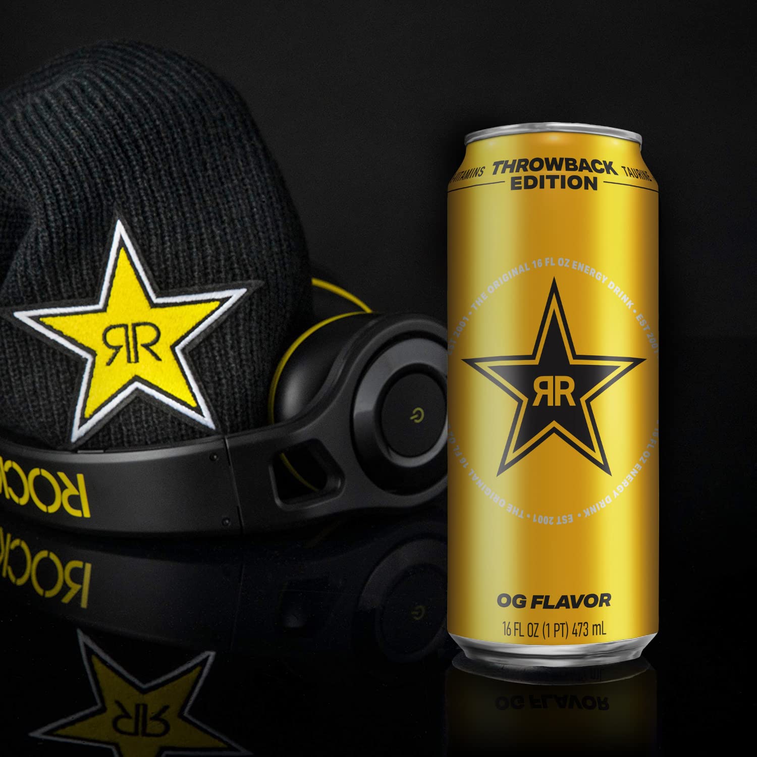 Rockstar Energy Drink, Throwback Edition: O.G., 16 Fl Oz (Pack of 12) - Packaging May Vary - Image 5